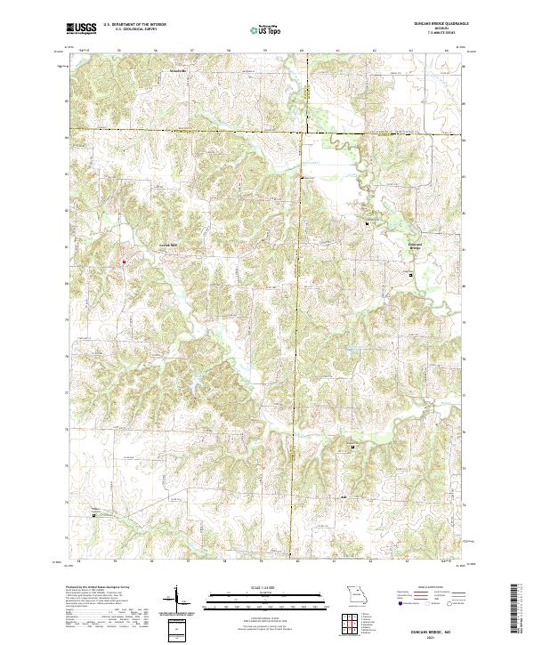 Duncans Bridge topographic map thumbnail