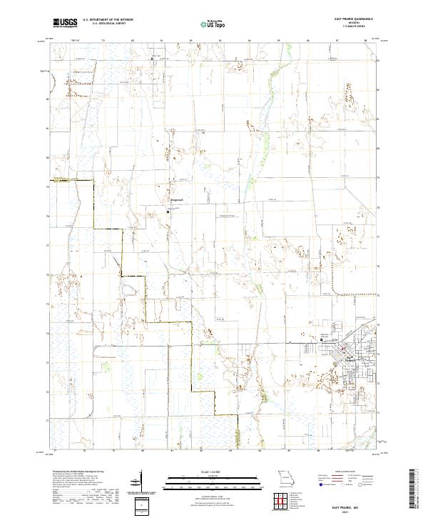 East Prairie topographic map thumbnail