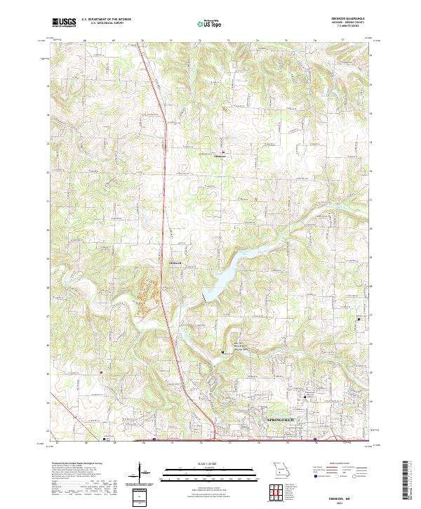 Ebenezer topographic map thumbnail