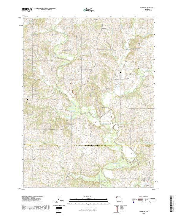 Edgerton topographic map thumbnail