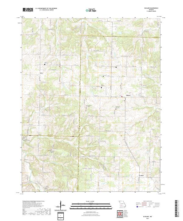 Elkland topographic map thumbnail