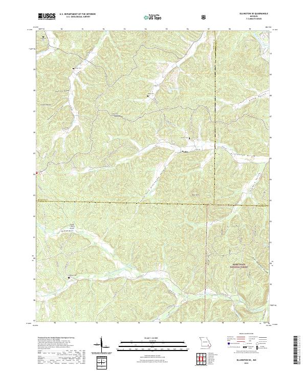 Ellington SE topographic map thumbnail