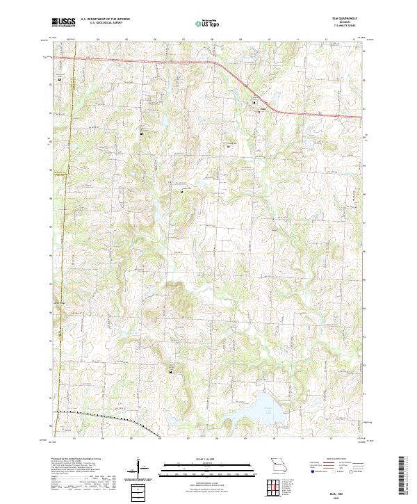 Elm topographic map thumbnail