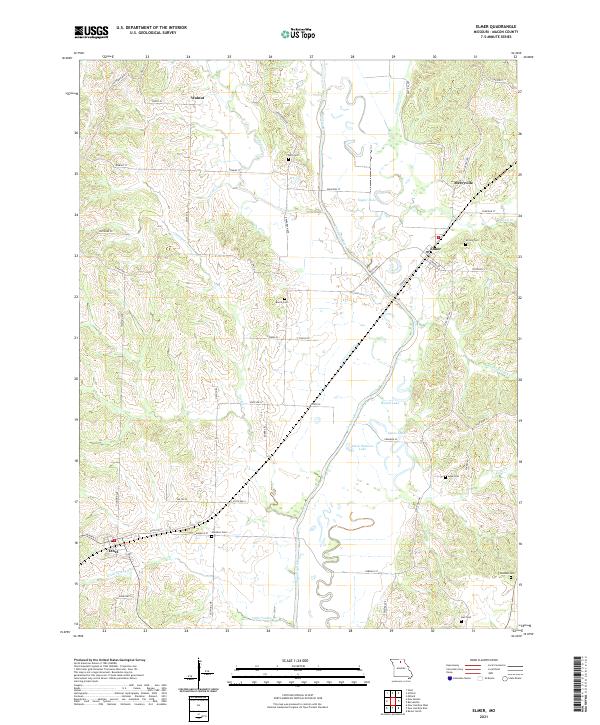 Elmer topographic map thumbnail