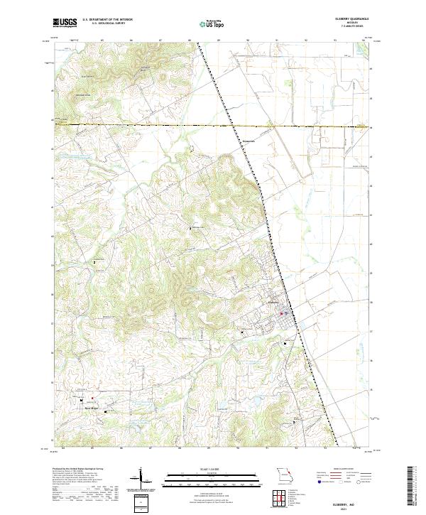 Elsberry topographic map thumbnail