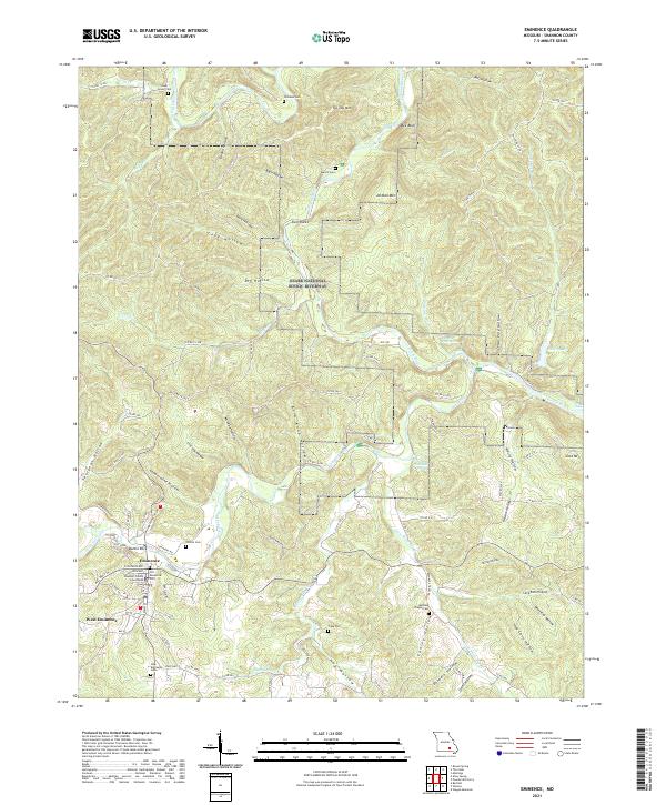 Eminence topographic map thumbnail