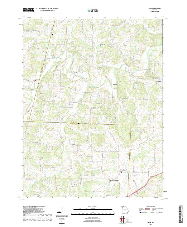 Enon topographic map thumbnail
