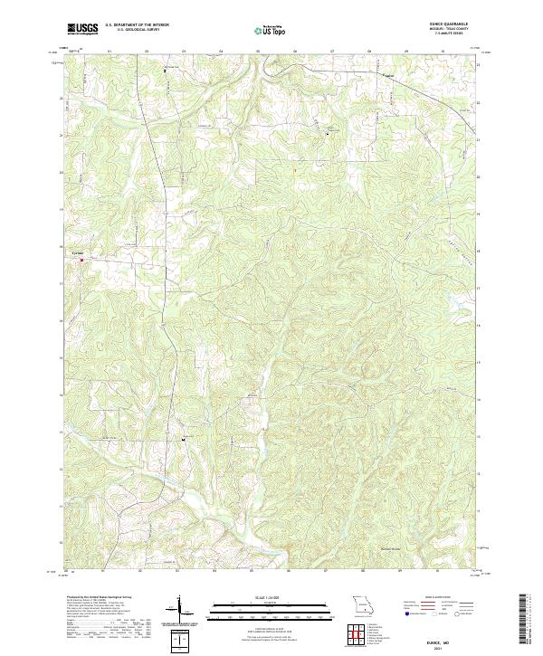 Eunice topographic map thumbnail