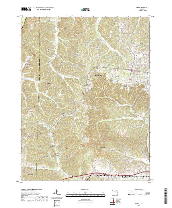 Eureka topographic map thumbnail