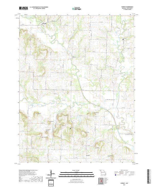 Everett topographic map thumbnail