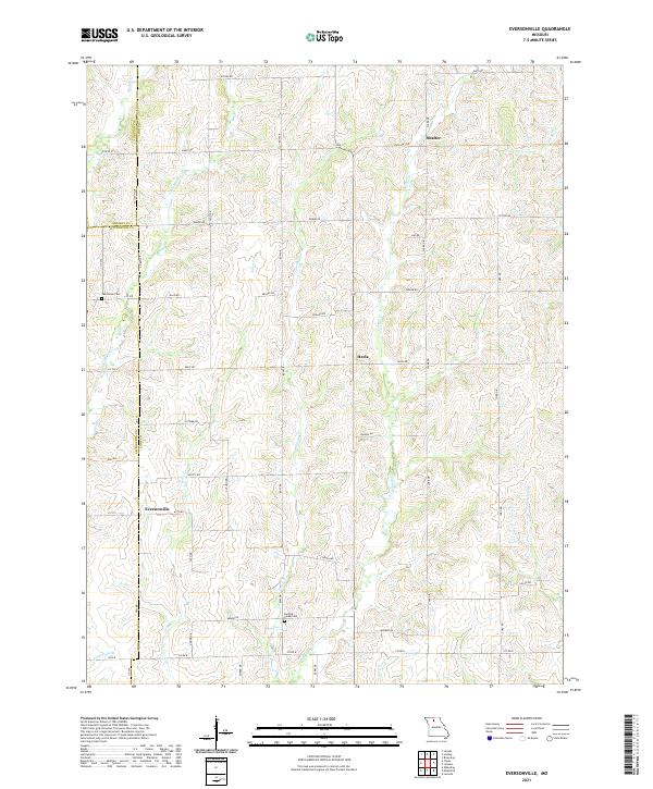 Eversonville topographic map thumbnail