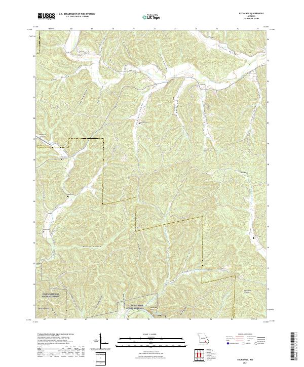 Exchange topographic map thumbnail