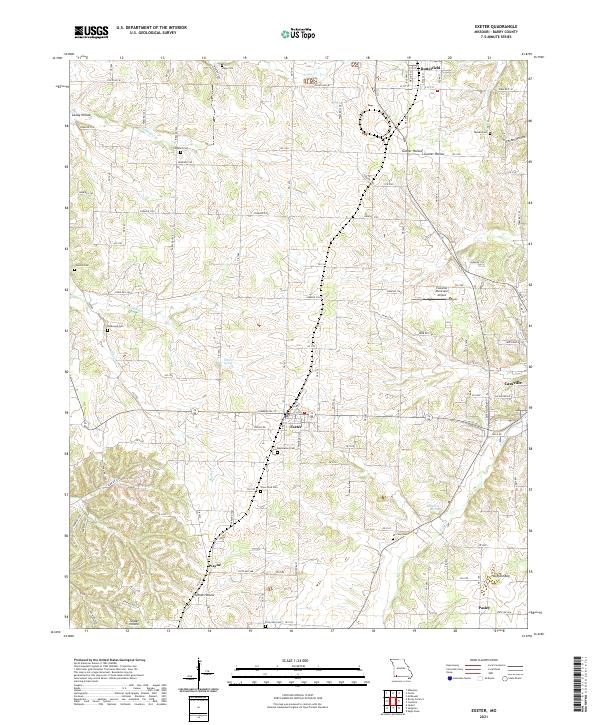 Exeter topographic map thumbnail
