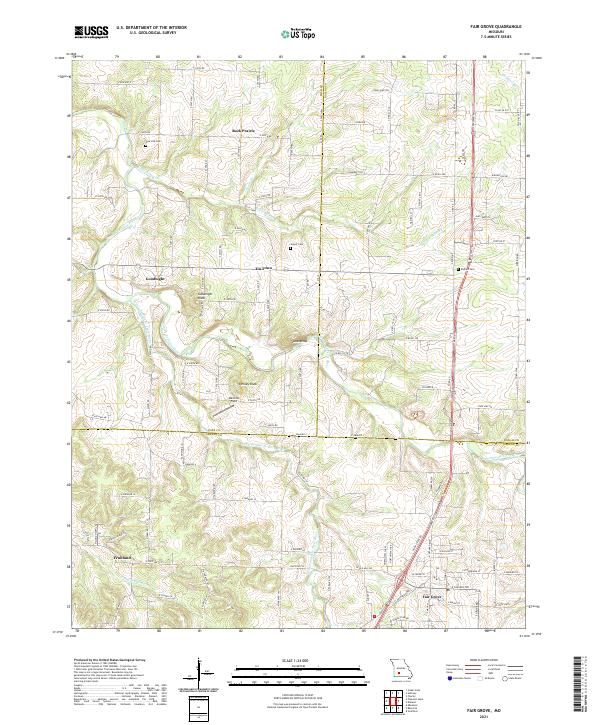 Fair Grove topographic map thumbnail