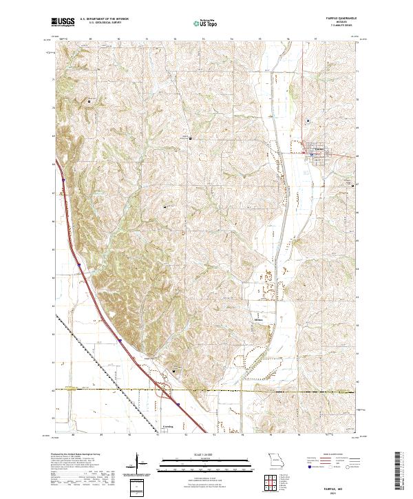 Fairfax topographic map thumbnail