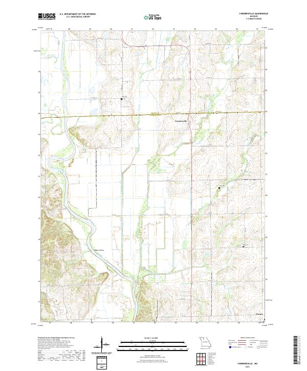 Farmersville topographic map thumbnail