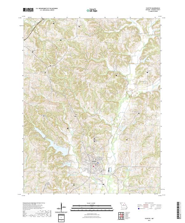 Fayette topographic map thumbnail
