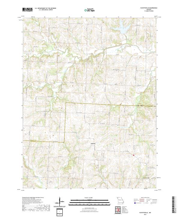 Fayetteville topographic map thumbnail