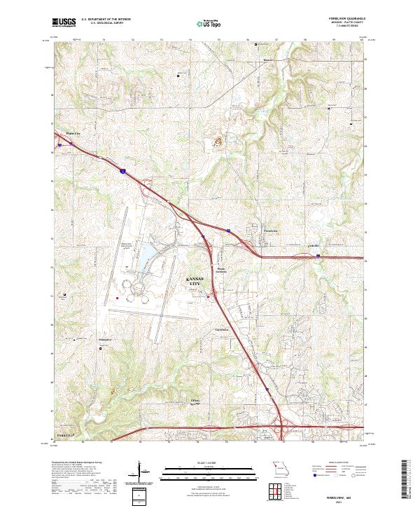 Ferrelview topographic map thumbnail