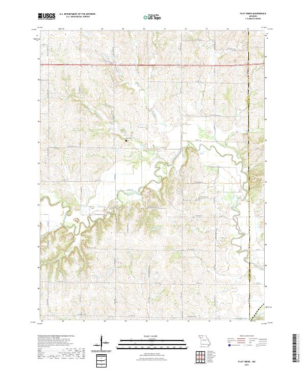 Flat Creek topographic map thumbnail