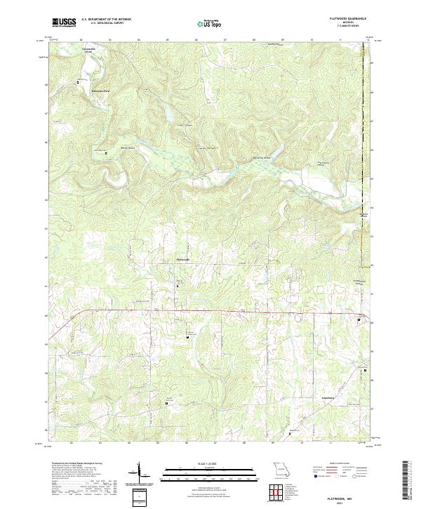 Flatwoods topographic map thumbnail