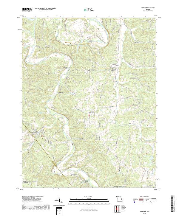 Fletcher topographic map thumbnail