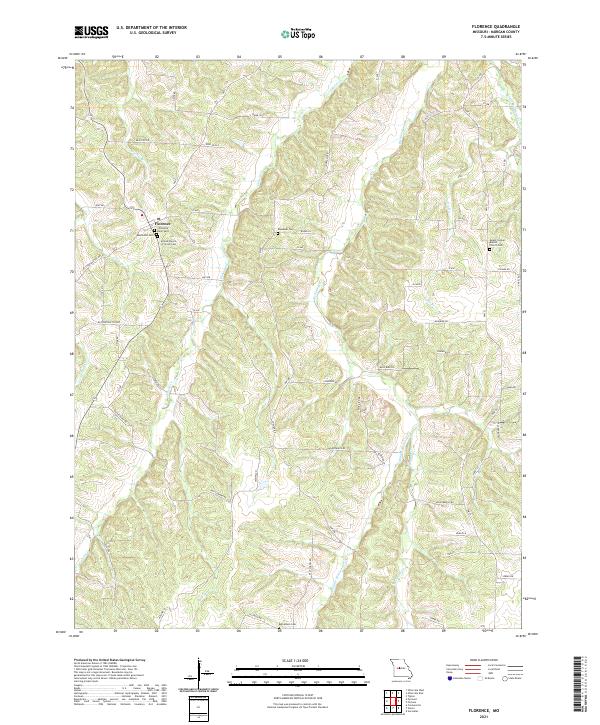 Florence topographic map thumbnail