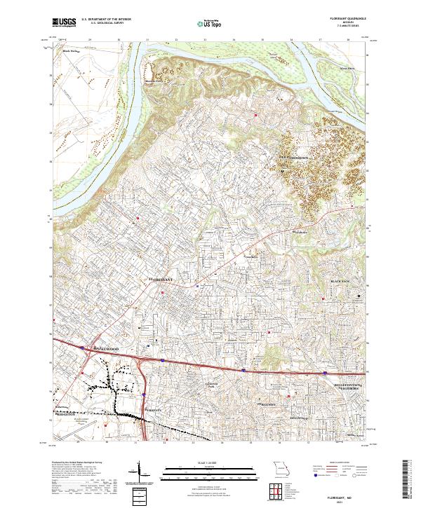 Florissant topographic map thumbnail