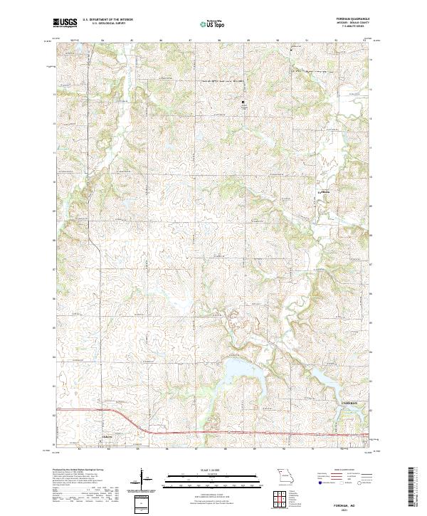 Fordham topographic map thumbnail