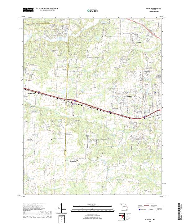 Foristell topographic map thumbnail