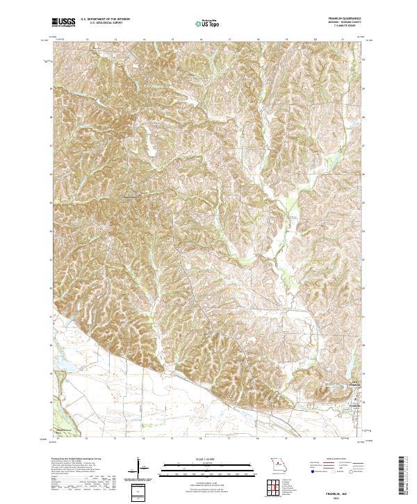 Franklin topographic map thumbnail