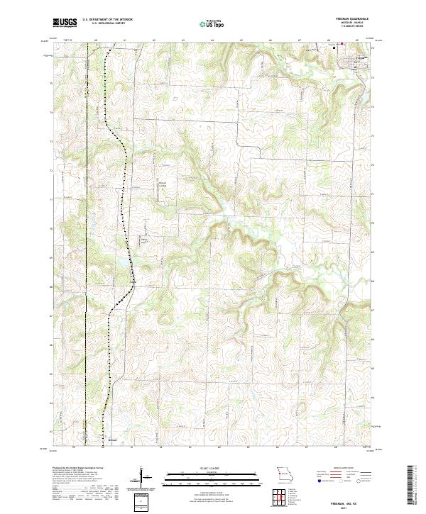 Freeman topographic map thumbnail