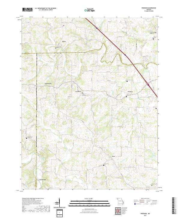 Friedheim topographic map thumbnail