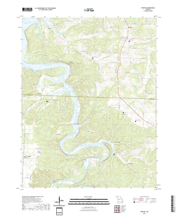 Fristoe topographic map thumbnail