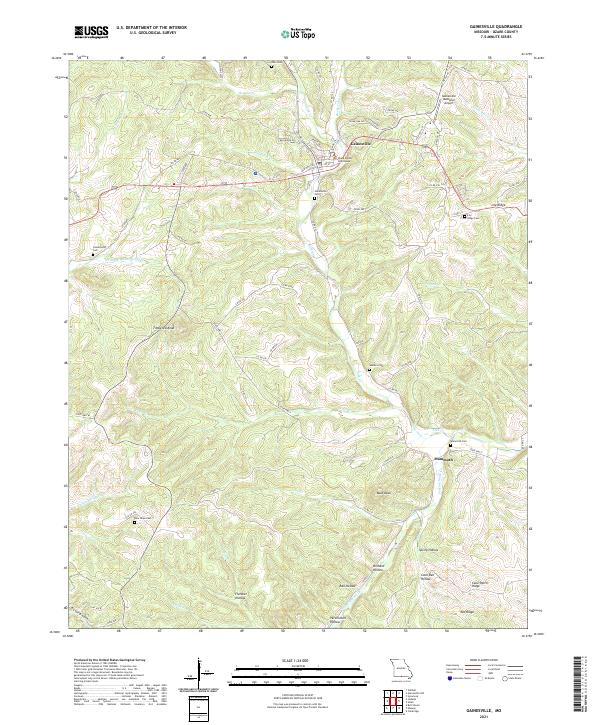 Gainesville topographic map thumbnail