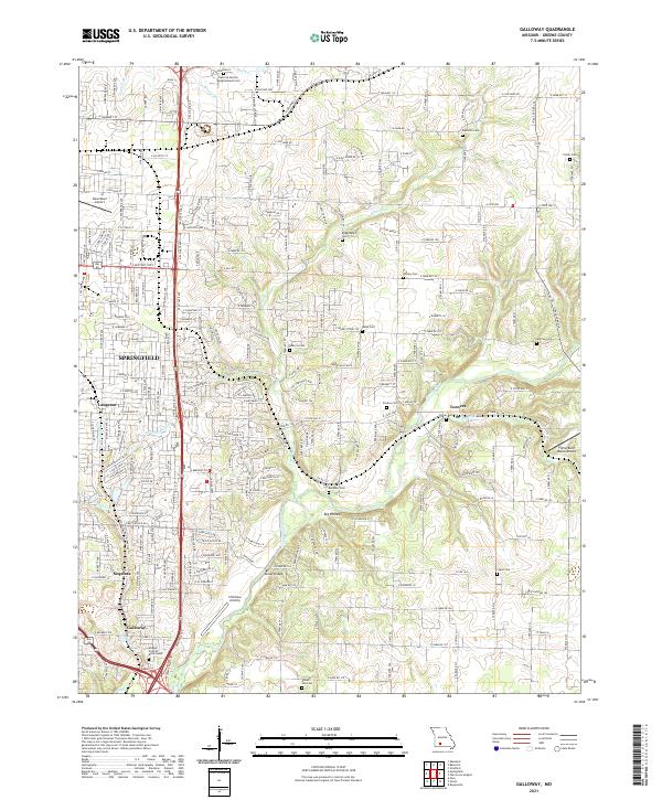 Galloway topographic map thumbnail