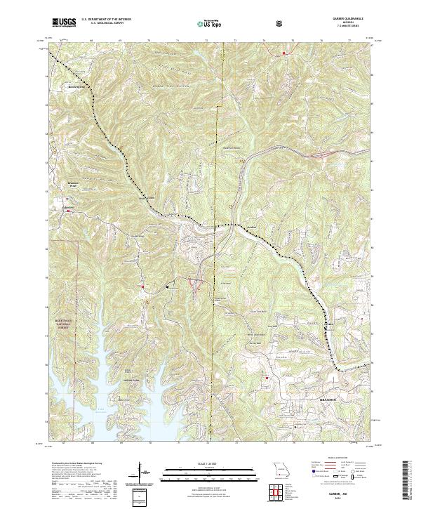 Garber topographic map thumbnail