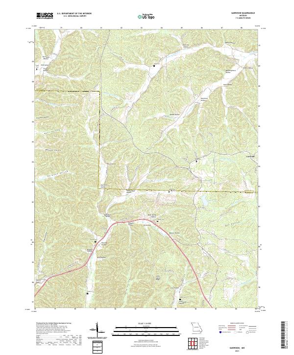 Garwood topographic map thumbnail