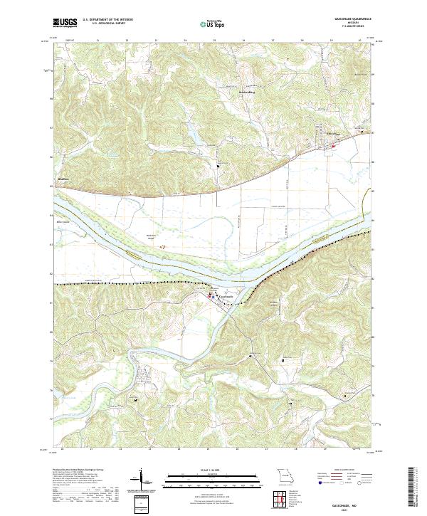 Gasconade topographic map thumbnail