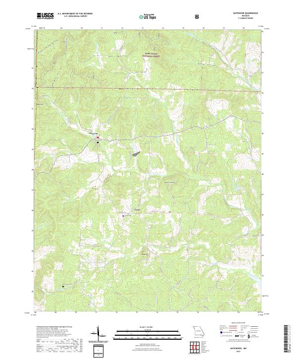 Gatewood topographic map thumbnail