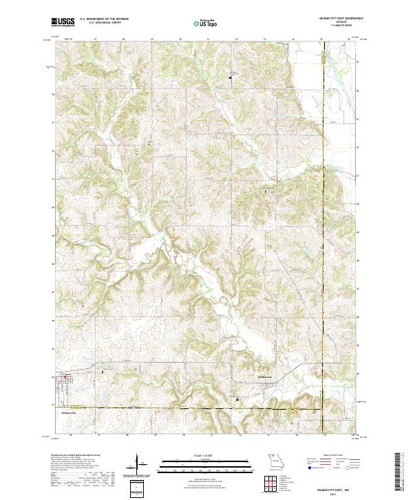Gilman City East topographic map thumbnail