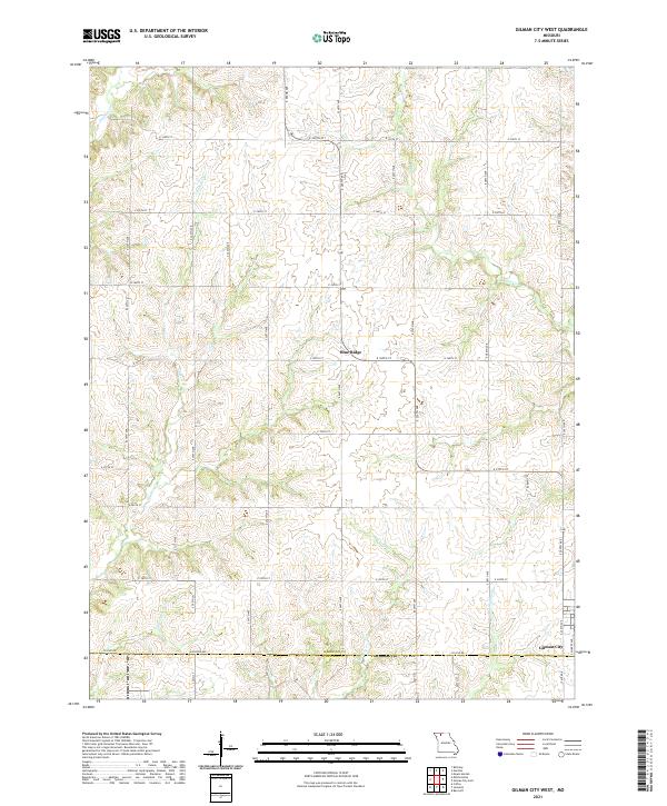 Gilman City West topographic map thumbnail