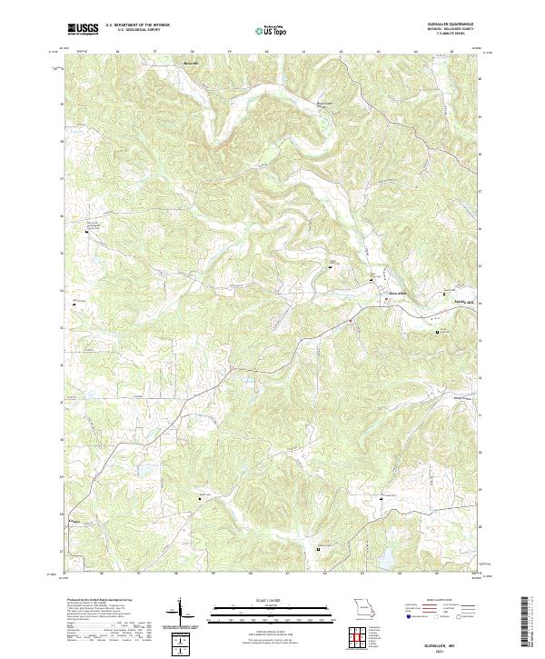 Glenallen topographic map thumbnail