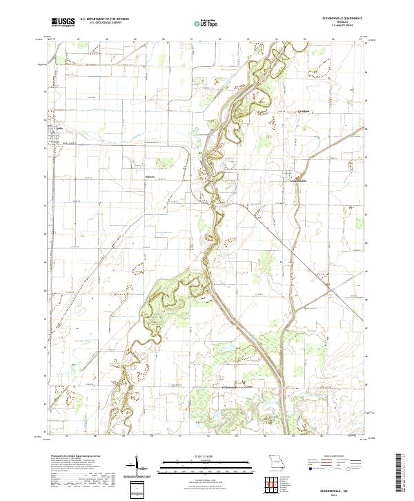 Glennonville topographic map thumbnail