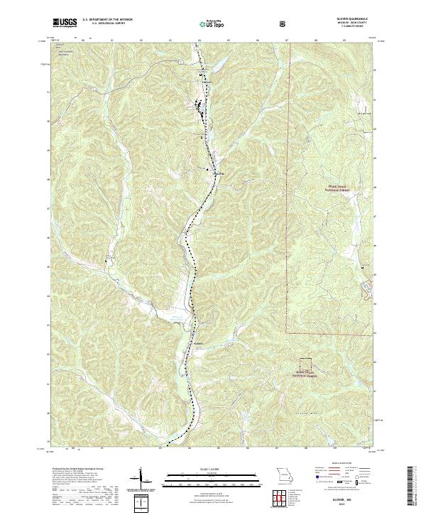 Glover topographic map thumbnail