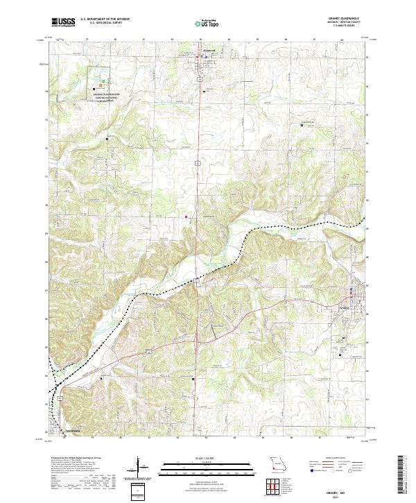 Granby topographic map thumbnail