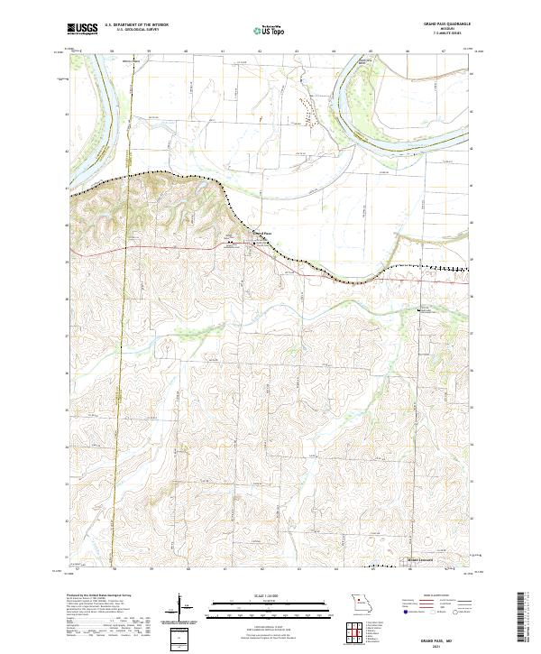 Grand Pass topographic map thumbnail