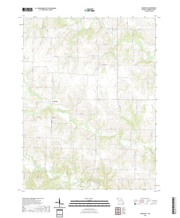 Granville topographic map thumbnail