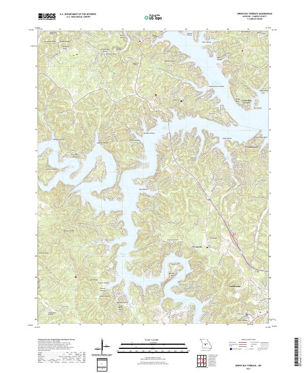 Green Bay Terrace 2021 topographic map thumbnail