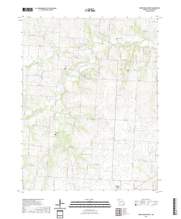 Green Ridge North topographic map thumbnail